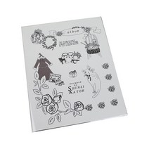 신지가토 대용량 접착식앨범 화이트내지, 레이디, 25매