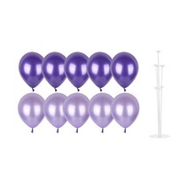파티쇼 풍선꽂이장식세트 70cm, 퍼플파티, 1세트