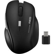 코시 타입C 아머 무선 마우스 M3370WL, 블랙