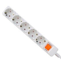 카닉스 타노스 통합스위치 과부하차단 멀티탭 16A 5구 EW-M-16A5, 5m, 1개