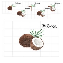 마켓감성 심플 테이블매트 6p, 타입4, 400 x 300 mm