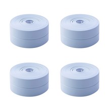 블럭마트 방수 테이프 3.2m x 3.8cm, 블루, 4개입