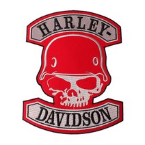 패션포인트 바이크족 DO 대형 자수와펜 데이비슨 230 x 295 mm, 레드, 1개