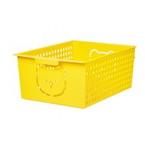 마이룸 리템 곰돌이 바스켓 대형 17L, 옐로우, 1개