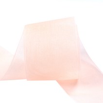 가드 파티장식 오간디 선물포장 리본 19mm, 살구, 180m