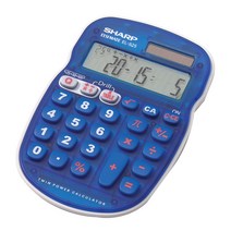 SHARP 휴대용 수학 퀴즈 계산기, EL-S25B(BL)