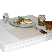 나산데코 웰빙 린넨 테이블매트 TM551-36 2p, 36 멜팅베이지, 40 x 30 cm