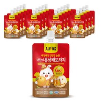엘빈즈 매일매일 건강한습관 어린이 홍삼배도라지, 100ml, 20개