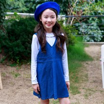 잭키드 여아용 브이데님원피스