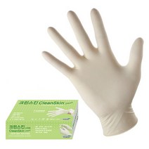 크린스킨 라텍스스마트 고무 라텍스장갑 L 100p, 아이보리, 1개