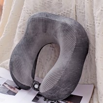 미미캐츠 골지 극세사 메모리폼 목베개, 차콜