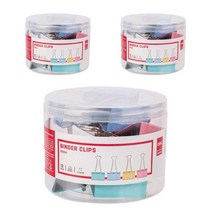델리 메탈 더블클립 1호 51mm E8551A 12p, 3개