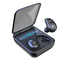 EARTEANA GTMKOREA 이어티나 블루투스5.0 무선이어폰, TWS-i7 LED, BLACK