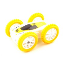 레프리카 2.4GHz Mini Stunt Car 충전식 양면주행 미니 R/C QY413009YE 무선조종 RC, 1세트