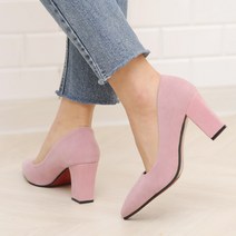 베이직 스틸레토 통굽 펌프스 sn220