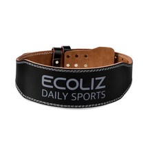 에코리즈 싱글 가죽 역도벨트 110M, 블랙, 498g