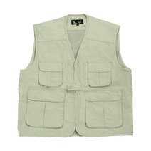 워크맨 산업용 등야광 조끼 베이지, 1개