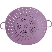 키친팩토리 파스텔 실리콘 찜기 5발 1단 버건디핑크, 25cm, 1개