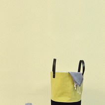 홈앤데코 물로 붙이는 합지 엠보 디자인 물 벽지 테즈, 1064-4 레몬옐로우