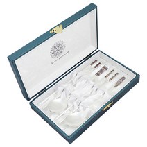 민트 거북이&대나무꽃 은수저 2인세트 + 쇼핑백, 1세트, 숟가락 2벌 + 젓가락 2벌 + 민트케이스 + 쇼핑백