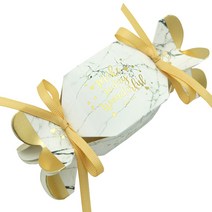 도나앤데코 스위트 wonderful 캔디형 선물 상자 + 리본 2p 세트, 상자(화이트 + 골드), 리본(골드), 20세트