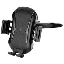 코시 제트 15W 오토슬라이드 고속 무선충전거치대 JCGR3441WLAT, 1개, 블랙