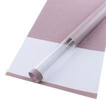 에스피글로벌 클리어 라인 장미 한송이 플라워 포장지, 로즈 브라운, 20개