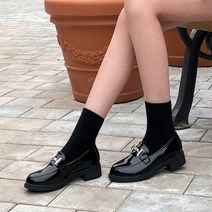 여성용 에스티 에나멜 버클 로퍼 ws-2296