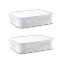 블럭마트 고급 계란케이스 24구 2p, 화이트