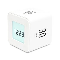 무아스 멀티 큐브 타이머 시계, 화이트, 1개