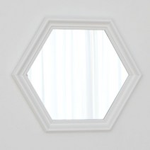 럼버잭 육각 벽거울 528, 화이트