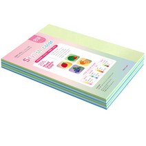 종이문화 스타일리쉬 컬러용지 세트 4 SS Summer 205g, 8절, 70개