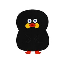 브런치브라더 덕 쉐입 랩탑 파우치, 블랙덕