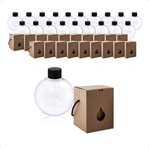 카페로메오 더치 커피 볼형 투명용기 250ml + 사각 박스 세트, 20세트