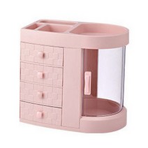 록스타일 엣지사이드 화장품 정리함 핑크, 1개