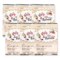 행복한 쇼콜라띠에 홈베이킹 초콜렛 화이트 100g, 6개입