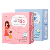 지엠팜 더폴릭포 마미   대디 엽산 영양제 세트, 1세트