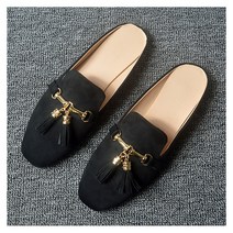 마켓에이 컬러 금장 태슬 뮬 슬리퍼