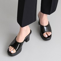 단골언니 여성용 쥬피아 베이직 가보시 뮬 통굽 슬리퍼