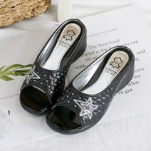 티나 통굽 사무실 뮬 슬리퍼