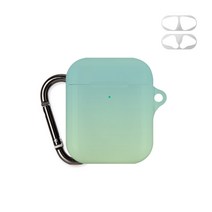 머큐리 그라데이션 디자인 키링 에어팟 케이스 + 철가루 방지 스티커, 그라데이션06