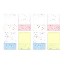 마음담아 수제 한지 편지지세트 4종, 혼합색상, 2세트