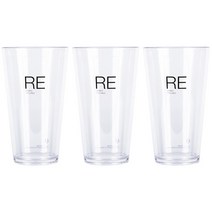 티스카페 투명 플라스틱컵 (RE시리즈 : 벤티 600ml, 1개입, 3개