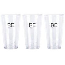 티스카페 투명 플라스틱컵 RE시리즈 그란데 550ml, 1개입, 3개