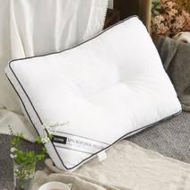 아임리빙 중량업 블랙라인 호텔용 나노 다운필 소프트 마법베개솜 C자형, 화이트