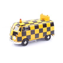 레프리카 1:24 폭스바겐 타입2 마이크로버스 Airport Runway 다이캐스트 MTX795727, 옐로우
