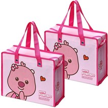 포포팬시 위드 뽀로로 빼꼼 타포린백 2p, 핑크