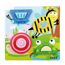 KABI 감각 지능 발달 원목 입체퍼즐 곤충 21025, 곤충(21025)