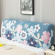 알럽홈 일체형 소프트 침대헤드커버, 빅플라워