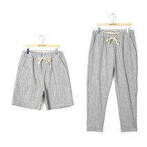 머시따 테이퍼드핏 린넨 밴딩 긴바지 + 반바지